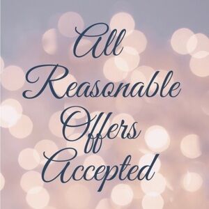 All Reasonable Offers Accepted